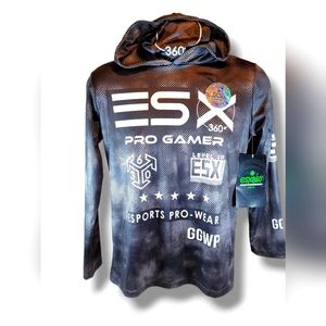 Brand New ESX360 Esports Gaming Gear Pro Gamer With Gaiter Youth Hoodie